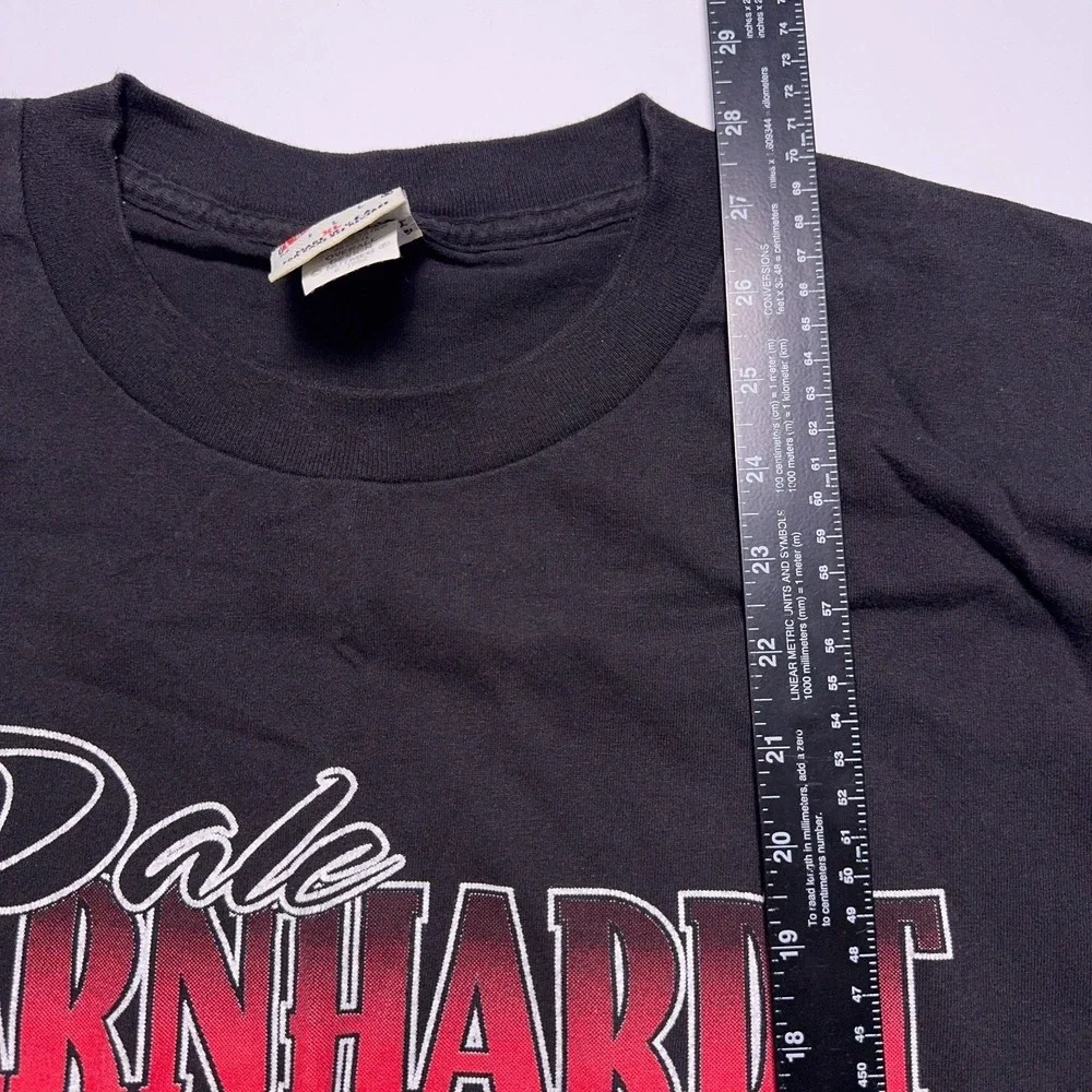 Vintage 90s Dale Earnhardt #3 Nascar T-Shirt Mens XL Black Nutmeg USA Made - Picture 7 of 8